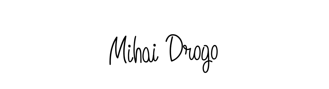 The best way (Angelique-Rose-font-FFP) to make a short signature is to pick only two or three words in your name. The name Mihai Drogo include a total of six letters. For converting this name. Mihai Drogo signature style 5 images and pictures png