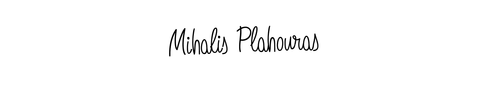 Mihalis Plahouras stylish signature style. Best Handwritten Sign (Angelique-Rose-font-FFP) for my name. Handwritten Signature Collection Ideas for my name Mihalis Plahouras. Mihalis Plahouras signature style 5 images and pictures png