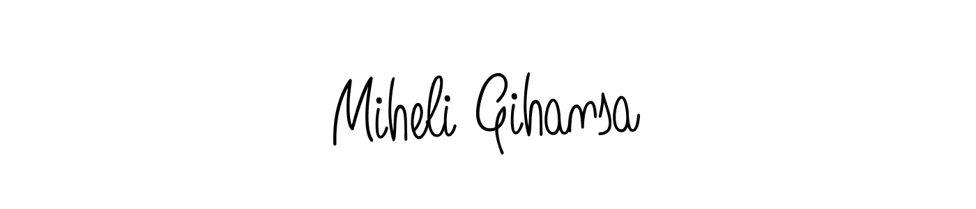 Once you've used our free online signature maker to create your best signature Angelique-Rose-font-FFP style, it's time to enjoy all of the benefits that Miheli Gihansa name signing documents. Miheli Gihansa signature style 5 images and pictures png