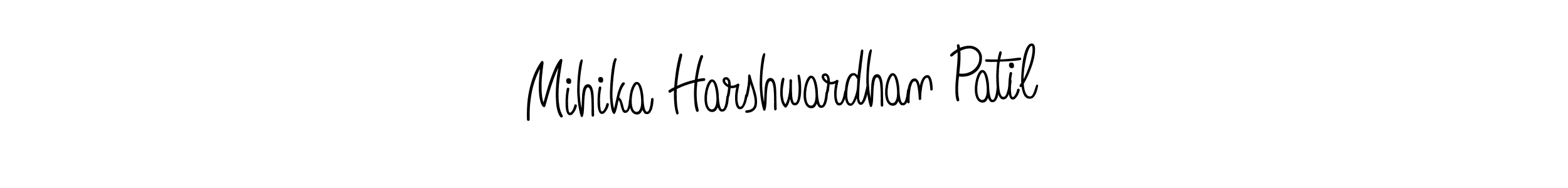 if you are searching for the best signature style for your name Mihika Harshwardhan Patil. so please give up your signature search. here we have designed multiple signature styles  using Angelique-Rose-font-FFP. Mihika Harshwardhan Patil signature style 5 images and pictures png