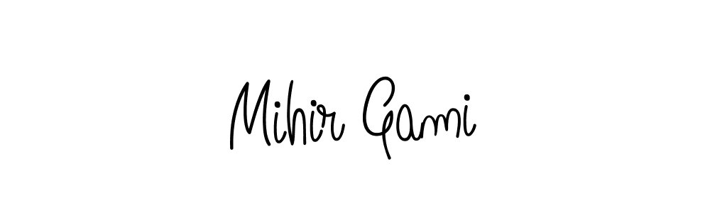 Also You can easily find your signature by using the search form. We will create Mihir Gami name handwritten signature images for you free of cost using Angelique-Rose-font-FFP sign style. Mihir Gami signature style 5 images and pictures png