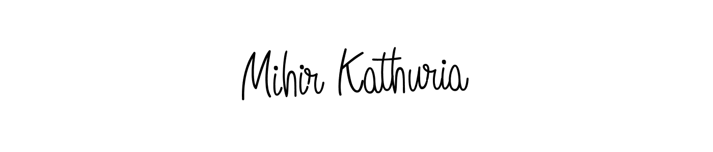 Design your own signature with our free online signature maker. With this signature software, you can create a handwritten (Angelique-Rose-font-FFP) signature for name Mihir Kathuria. Mihir Kathuria signature style 5 images and pictures png