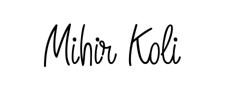 Check out images of Autograph of Mihir Koli name. Actor Mihir Koli Signature Style. Angelique-Rose-font-FFP is a professional sign style online. Mihir Koli signature style 5 images and pictures png