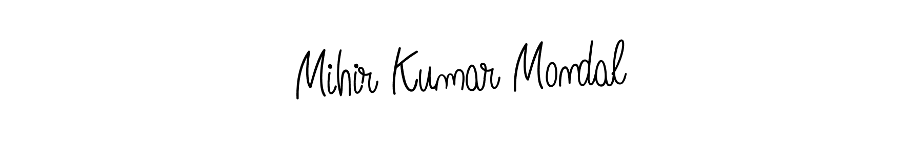 You should practise on your own different ways (Angelique-Rose-font-FFP) to write your name (Mihir Kumar Mondal) in signature. don't let someone else do it for you. Mihir Kumar Mondal signature style 5 images and pictures png