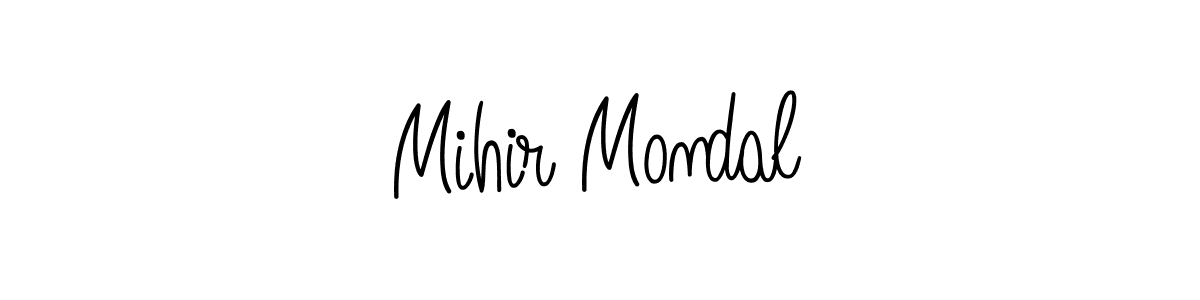 How to make Mihir Mondal name signature. Use Angelique-Rose-font-FFP style for creating short signs online. This is the latest handwritten sign. Mihir Mondal signature style 5 images and pictures png