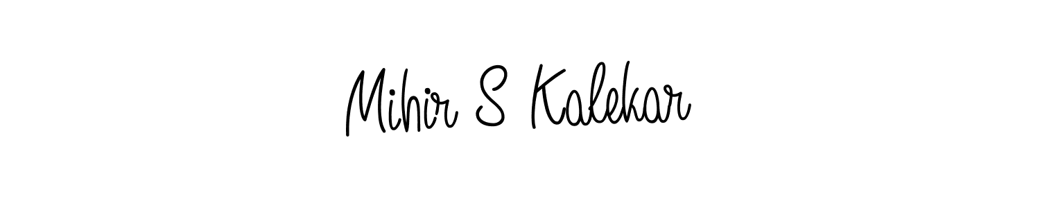 Design your own signature with our free online signature maker. With this signature software, you can create a handwritten (Angelique-Rose-font-FFP) signature for name Mihir S Kalekar. Mihir S Kalekar signature style 5 images and pictures png