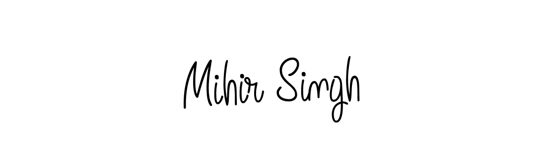 Use a signature maker to create a handwritten signature online. With this signature software, you can design (Angelique-Rose-font-FFP) your own signature for name Mihir Singh. Mihir Singh signature style 5 images and pictures png