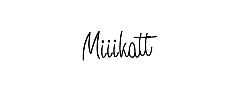 How to make Miiikatt name signature. Use Angelique-Rose-font-FFP style for creating short signs online. This is the latest handwritten sign. Miiikatt signature style 5 images and pictures png