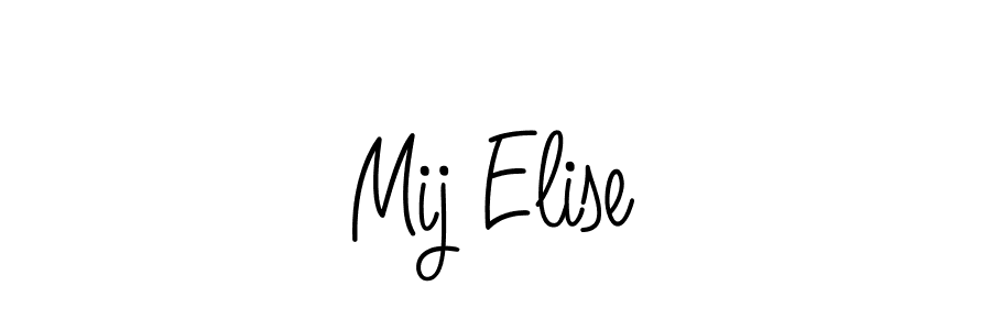Best and Professional Signature Style for Mij Elise. Angelique-Rose-font-FFP Best Signature Style Collection. Mij Elise signature style 5 images and pictures png