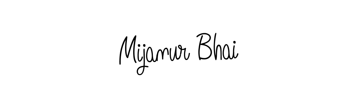 The best way (Angelique-Rose-font-FFP) to make a short signature is to pick only two or three words in your name. The name Mijanur Bhai include a total of six letters. For converting this name. Mijanur Bhai signature style 5 images and pictures png