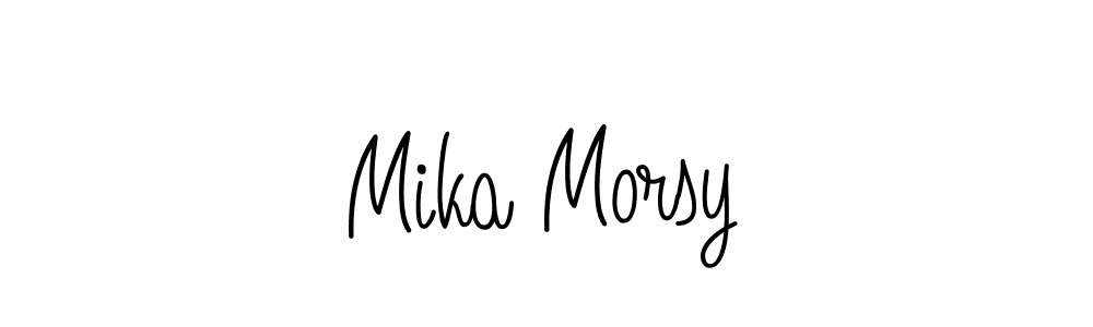 How to Draw Mika Morsy signature style? Angelique-Rose-font-FFP is a latest design signature styles for name Mika Morsy. Mika Morsy signature style 5 images and pictures png