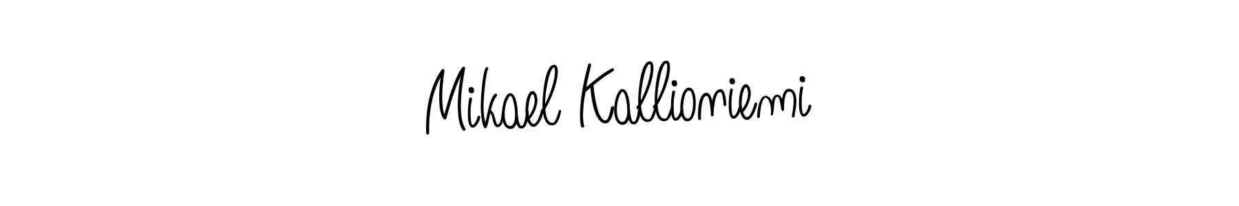 if you are searching for the best signature style for your name Mikael Kallioniemi. so please give up your signature search. here we have designed multiple signature styles  using Angelique-Rose-font-FFP. Mikael Kallioniemi signature style 5 images and pictures png