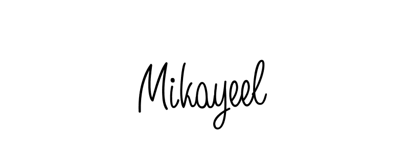 Create a beautiful signature design for name Mikayeel. With this signature (Angelique-Rose-font-FFP) fonts, you can make a handwritten signature for free. Mikayeel signature style 5 images and pictures png