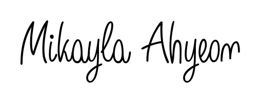 Make a beautiful signature design for name Mikayla Ahyeon. Use this online signature maker to create a handwritten signature for free. Mikayla Ahyeon signature style 5 images and pictures png
