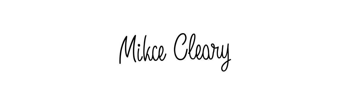 Use a signature maker to create a handwritten signature online. With this signature software, you can design (Angelique-Rose-font-FFP) your own signature for name Mikce Cleary. Mikce Cleary signature style 5 images and pictures png