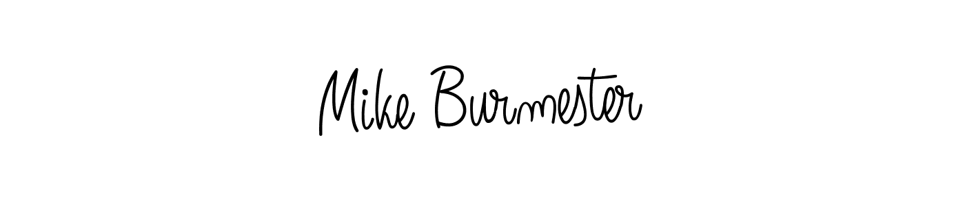 Use a signature maker to create a handwritten signature online. With this signature software, you can design (Angelique-Rose-font-FFP) your own signature for name Mike Burmester. Mike Burmester signature style 5 images and pictures png