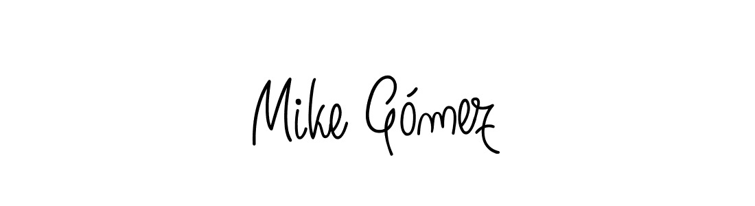 The best way (Angelique-Rose-font-FFP) to make a short signature is to pick only two or three words in your name. The name Mike Gómez include a total of six letters. For converting this name. Mike Gómez signature style 5 images and pictures png