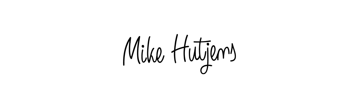 The best way (Angelique-Rose-font-FFP) to make a short signature is to pick only two or three words in your name. The name Mike Hutjens include a total of six letters. For converting this name. Mike Hutjens signature style 5 images and pictures png
