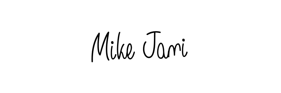 How to Draw Mike Jani signature style? Angelique-Rose-font-FFP is a latest design signature styles for name Mike Jani. Mike Jani signature style 5 images and pictures png