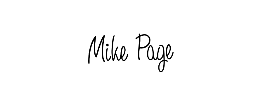 Use a signature maker to create a handwritten signature online. With this signature software, you can design (Angelique-Rose-font-FFP) your own signature for name Mike Page. Mike Page signature style 5 images and pictures png