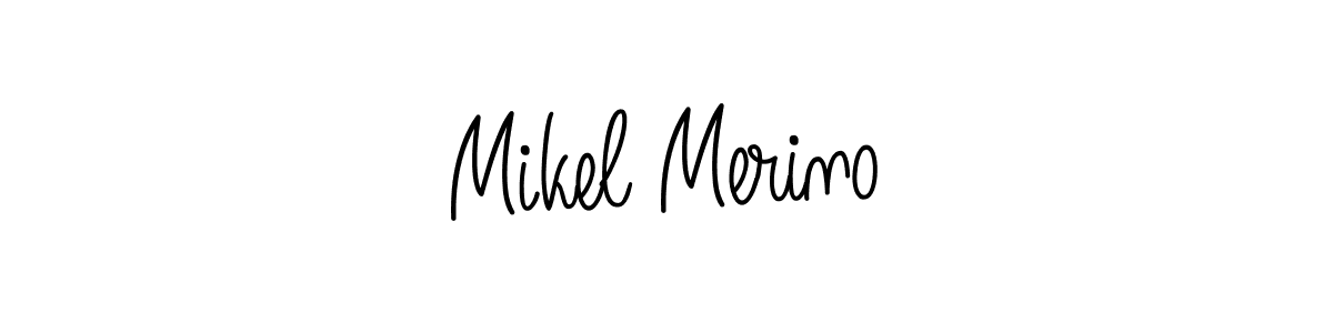 Make a beautiful signature design for name Mikel Merino. With this signature (Angelique-Rose-font-FFP) style, you can create a handwritten signature for free. Mikel Merino signature style 5 images and pictures png