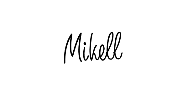 You should practise on your own different ways (Angelique-Rose-font-FFP) to write your name (Mikell) in signature. don't let someone else do it for you. Mikell signature style 5 images and pictures png