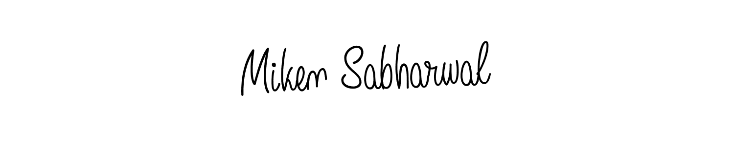 You should practise on your own different ways (Angelique-Rose-font-FFP) to write your name (Miken Sabharwal) in signature. don't let someone else do it for you. Miken Sabharwal signature style 5 images and pictures png