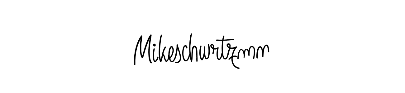 Mikeschwrtzmn stylish signature style. Best Handwritten Sign (Angelique-Rose-font-FFP) for my name. Handwritten Signature Collection Ideas for my name Mikeschwrtzmn. Mikeschwrtzmn signature style 5 images and pictures png
