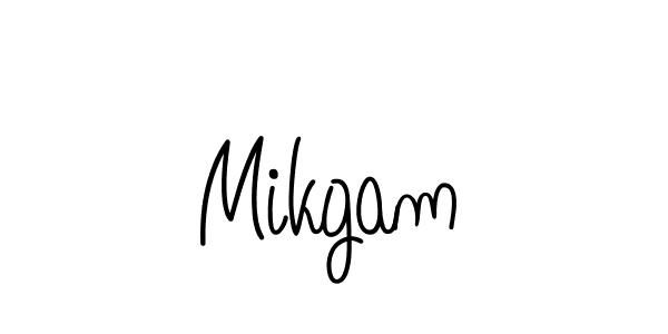 Also we have Mikgam name is the best signature style. Create professional handwritten signature collection using Angelique-Rose-font-FFP autograph style. Mikgam signature style 5 images and pictures png