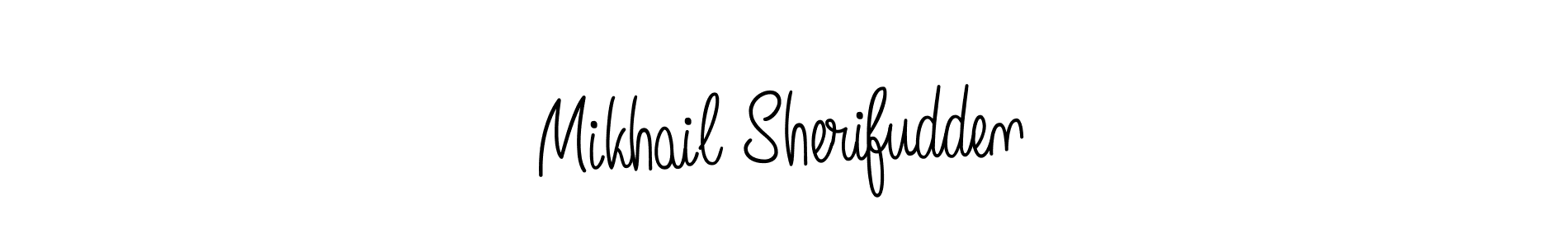 Mikhail Sherifudden stylish signature style. Best Handwritten Sign (Angelique-Rose-font-FFP) for my name. Handwritten Signature Collection Ideas for my name Mikhail Sherifudden. Mikhail Sherifudden signature style 5 images and pictures png