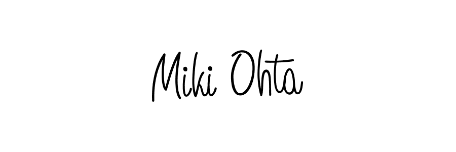 if you are searching for the best signature style for your name Miki Ohta. so please give up your signature search. here we have designed multiple signature styles  using Angelique-Rose-font-FFP. Miki Ohta signature style 5 images and pictures png