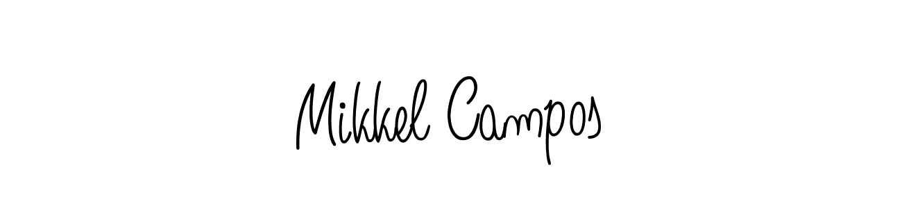 Make a beautiful signature design for name Mikkel Campos. With this signature (Angelique-Rose-font-FFP) style, you can create a handwritten signature for free. Mikkel Campos signature style 5 images and pictures png