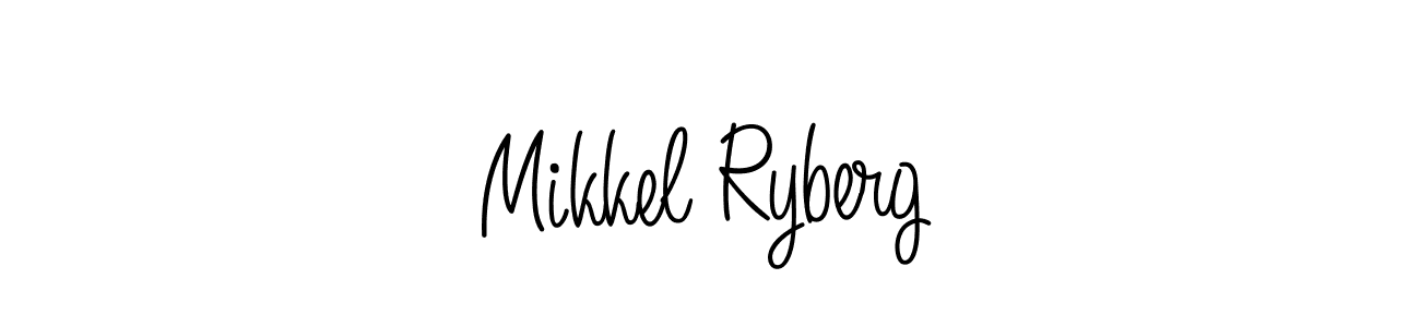 You should practise on your own different ways (Angelique-Rose-font-FFP) to write your name (Mikkel Ryberg) in signature. don't let someone else do it for you. Mikkel Ryberg signature style 5 images and pictures png