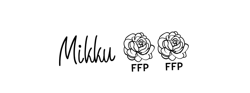 The best way (Angelique-Rose-font-FFP) to make a short signature is to pick only two or three words in your name. The name Mikku 50 include a total of six letters. For converting this name. Mikku 50 signature style 5 images and pictures png