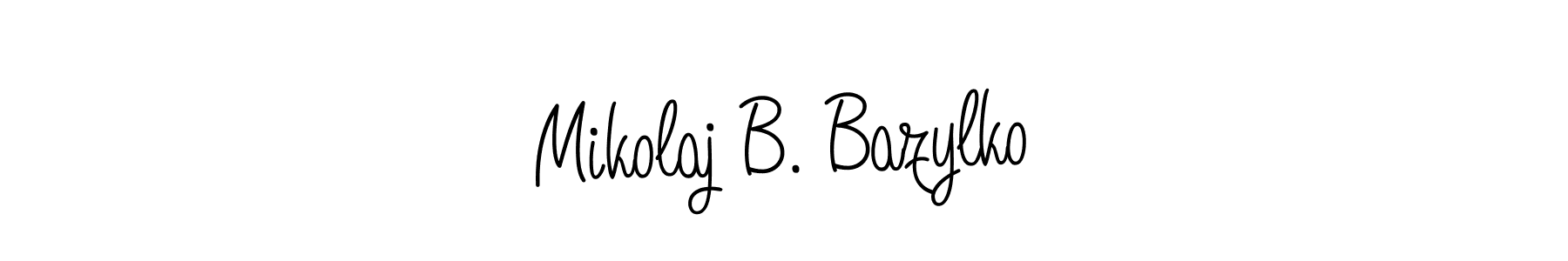 How to make Mikolaj B. Bazylko signature? Angelique-Rose-font-FFP is a professional autograph style. Create handwritten signature for Mikolaj B. Bazylko name. Mikolaj B. Bazylko signature style 5 images and pictures png