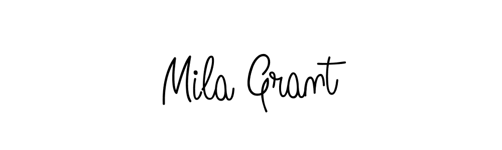 Angelique-Rose-font-FFP is a professional signature style that is perfect for those who want to add a touch of class to their signature. It is also a great choice for those who want to make their signature more unique. Get Mila Grant name to fancy signature for free. Mila Grant signature style 5 images and pictures png