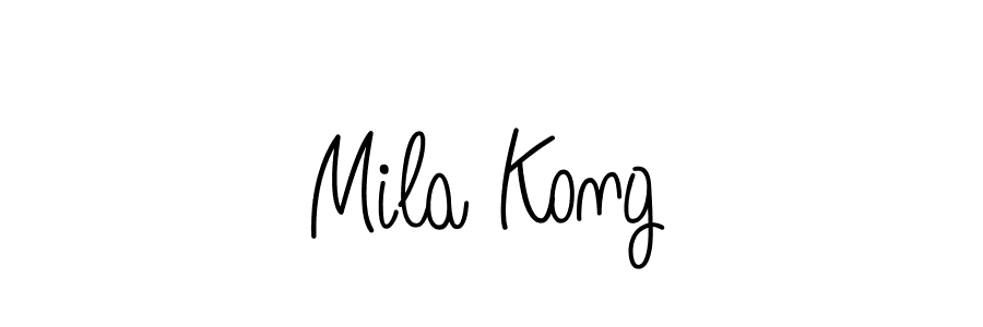 Check out images of Autograph of Mila Kong name. Actor Mila Kong Signature Style. Angelique-Rose-font-FFP is a professional sign style online. Mila Kong signature style 5 images and pictures png