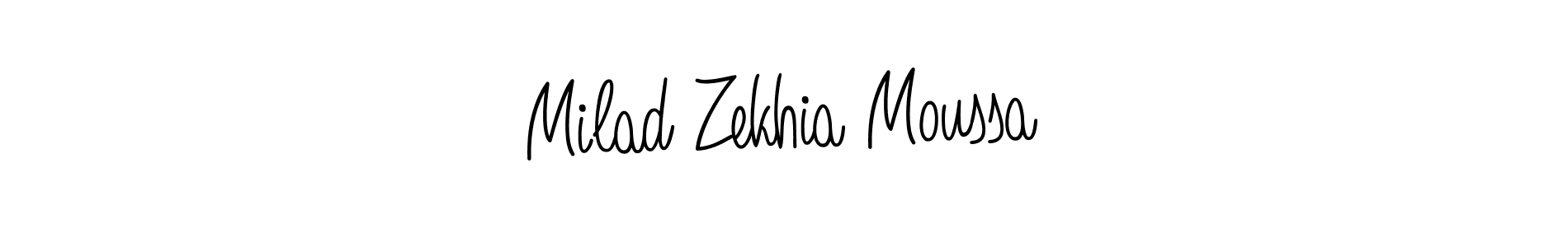 Also we have Milad Zekhia Moussa name is the best signature style. Create professional handwritten signature collection using Angelique-Rose-font-FFP autograph style. Milad Zekhia Moussa signature style 5 images and pictures png