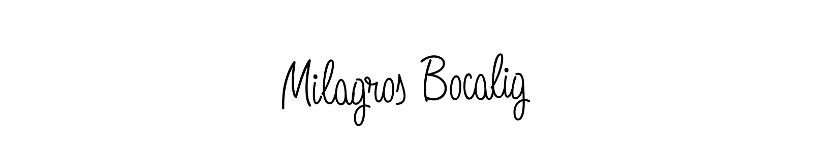Make a beautiful signature design for name Milagros Bocalig. Use this online signature maker to create a handwritten signature for free. Milagros Bocalig signature style 5 images and pictures png