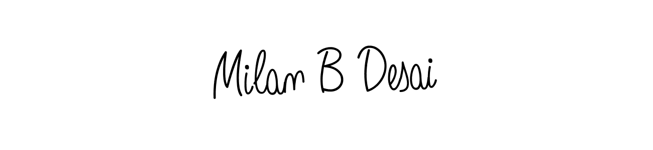 Similarly Angelique-Rose-font-FFP is the best handwritten signature design. Signature creator online .You can use it as an online autograph creator for name Milan B Desai. Milan B Desai signature style 5 images and pictures png