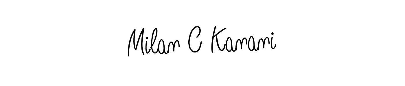 Also we have Milan C Kanani name is the best signature style. Create professional handwritten signature collection using Angelique-Rose-font-FFP autograph style. Milan C Kanani signature style 5 images and pictures png