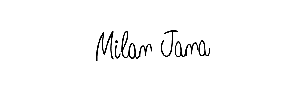 Create a beautiful signature design for name Milan Jana. With this signature (Angelique-Rose-font-FFP) fonts, you can make a handwritten signature for free. Milan Jana signature style 5 images and pictures png