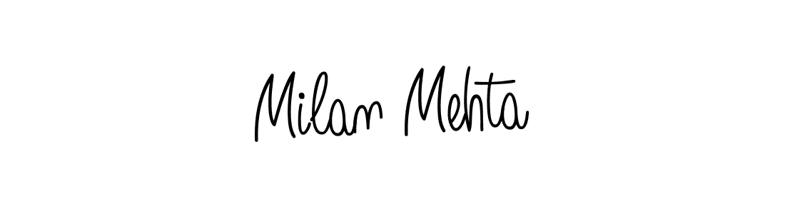 if you are searching for the best signature style for your name Milan Mehta. so please give up your signature search. here we have designed multiple signature styles  using Angelique-Rose-font-FFP. Milan Mehta signature style 5 images and pictures png