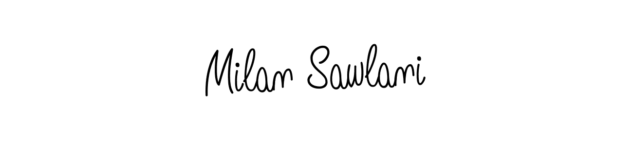 Once you've used our free online signature maker to create your best signature Angelique-Rose-font-FFP style, it's time to enjoy all of the benefits that Milan Sawlani name signing documents. Milan Sawlani signature style 5 images and pictures png