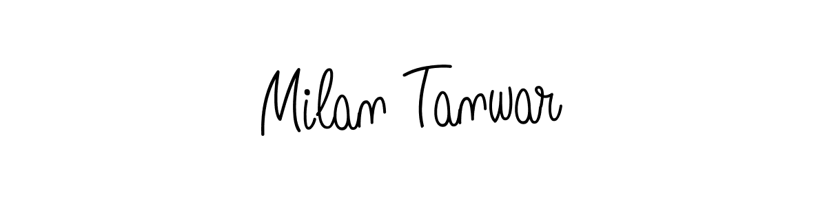 Also we have Milan Tanwar name is the best signature style. Create professional handwritten signature collection using Angelique-Rose-font-FFP autograph style. Milan Tanwar signature style 5 images and pictures png