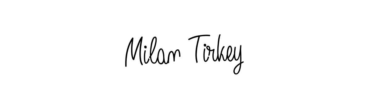 Angelique-Rose-font-FFP is a professional signature style that is perfect for those who want to add a touch of class to their signature. It is also a great choice for those who want to make their signature more unique. Get Milan Tirkey name to fancy signature for free. Milan Tirkey signature style 5 images and pictures png