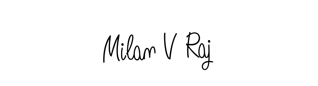 Make a beautiful signature design for name Milan V Raj. Use this online signature maker to create a handwritten signature for free. Milan V Raj signature style 5 images and pictures png