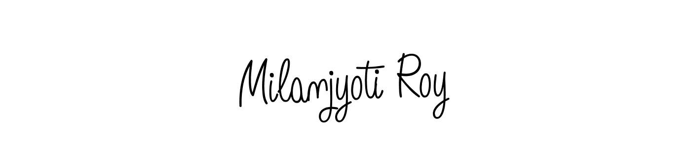 Once you've used our free online signature maker to create your best signature Angelique-Rose-font-FFP style, it's time to enjoy all of the benefits that Milanjyoti Roy name signing documents. Milanjyoti Roy signature style 5 images and pictures png
