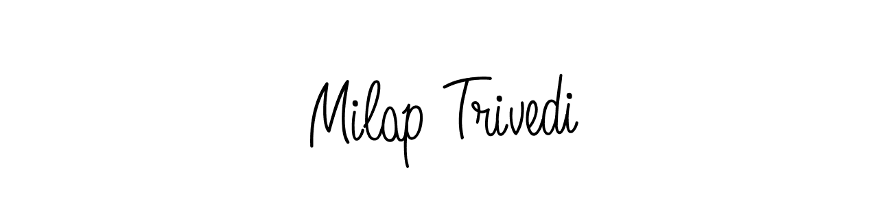 Angelique-Rose-font-FFP is a professional signature style that is perfect for those who want to add a touch of class to their signature. It is also a great choice for those who want to make their signature more unique. Get Milap Trivedi name to fancy signature for free. Milap Trivedi signature style 5 images and pictures png