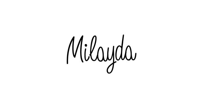 Make a beautiful signature design for name Milayda. Use this online signature maker to create a handwritten signature for free. Milayda signature style 5 images and pictures png